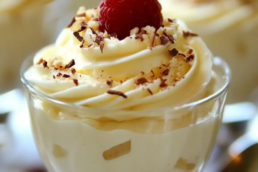 Mousse au Chocolat Blanc et Mascarpone