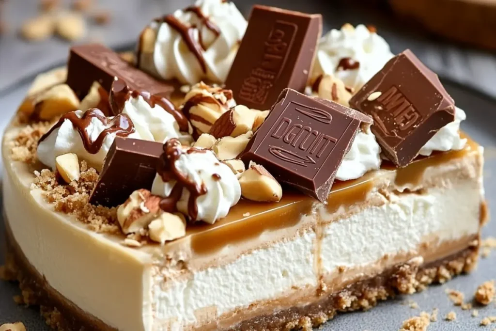Tarte Kinder Bueno au Chocolat Blanc et Noisettes