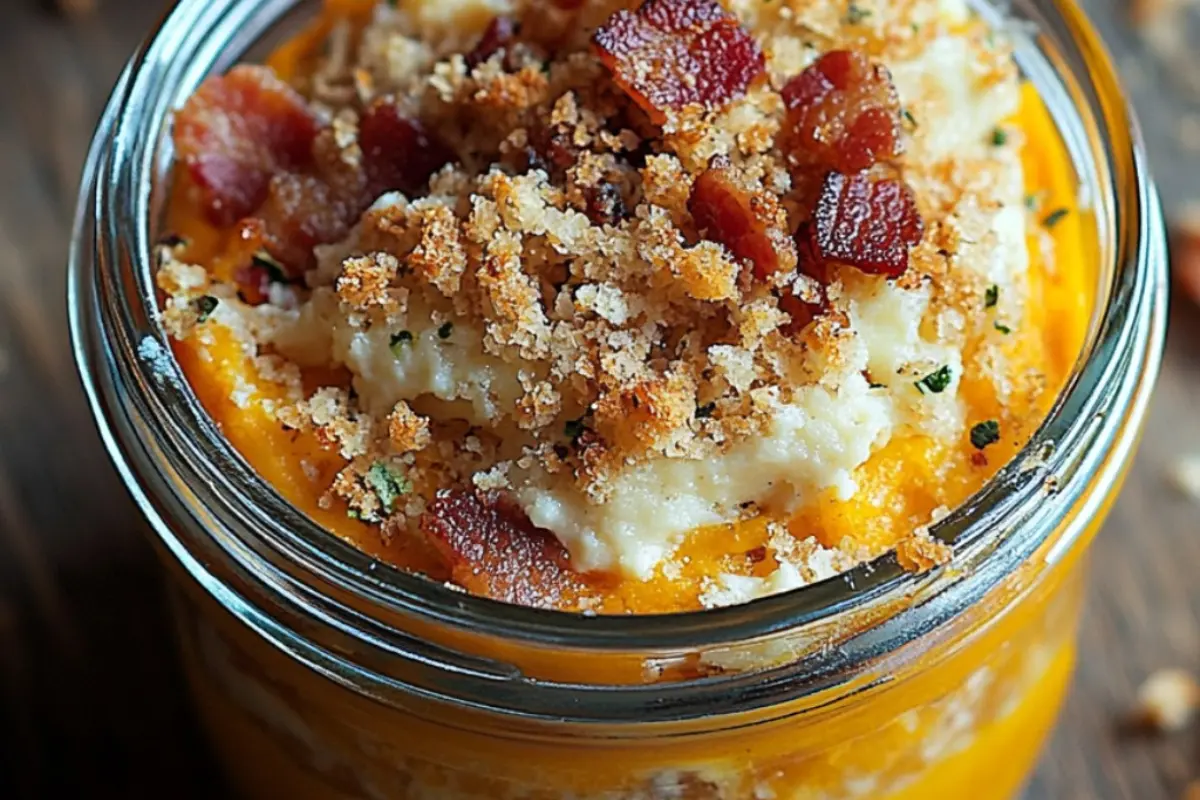 Crumble Salé de Potiron, Bacon et Fromage de Chèvre