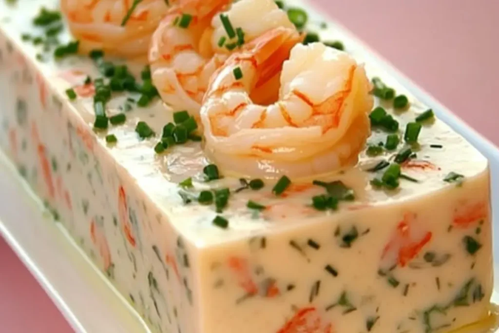 Terrine de Saint-Jacques, Saumon et Crevettes à la Crème Citronnée
