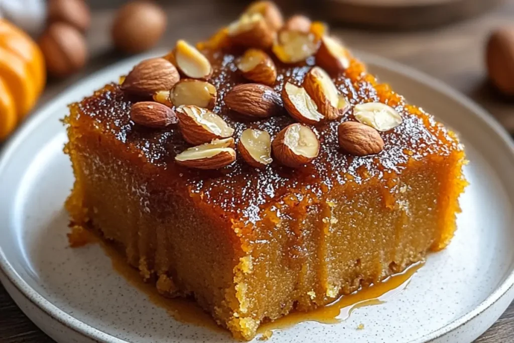 Gâteau d'Automne à la Courge, Amandes et Noisettes