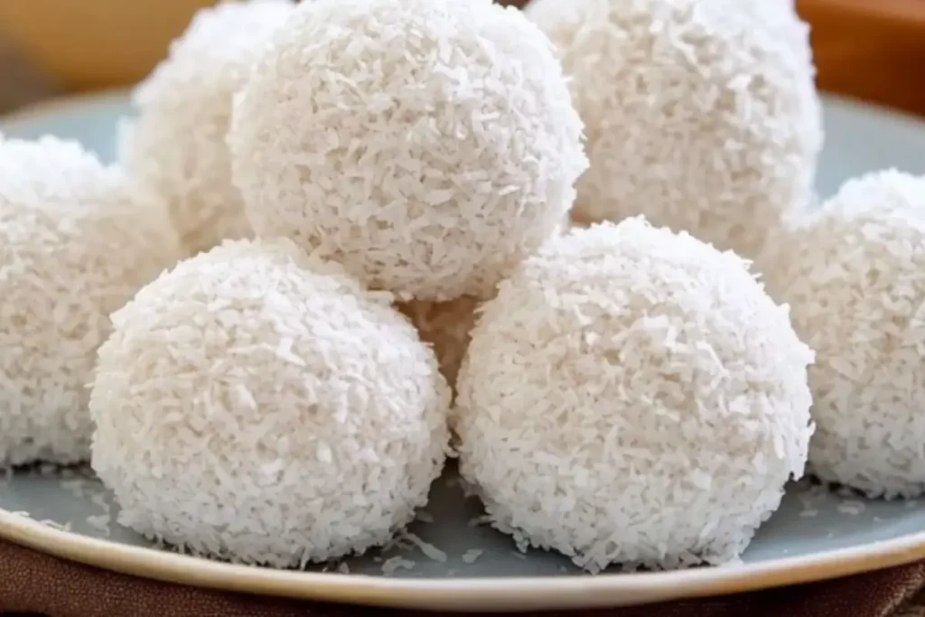 Boules de noix de coco au cœur de Nutella