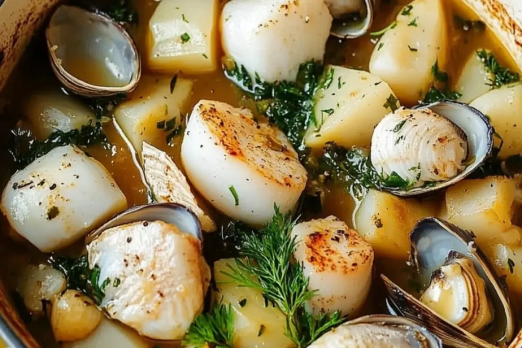 Pot-au-feu de la mer en cocotte