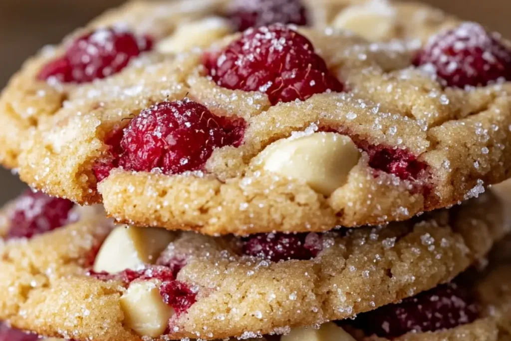 Cookies aux Framboises et Chocolat Blanc