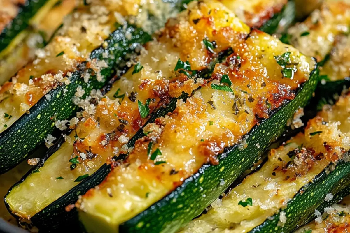 Frites de Courgettes au Parmesan Cuites au Four