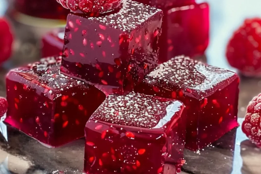 Pâtes de fruits à la framboise