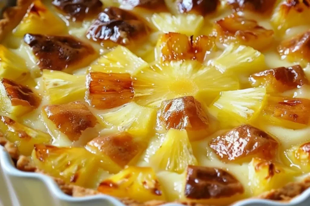 Clafoutis à l'Ananas et Noix de Coco