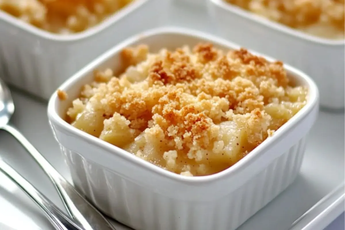 Crumble Salé au Foie Gras et Pommes Dorées