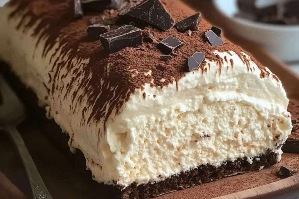 Bûche Moelleuse au Mascarpone, Chocolat et Café