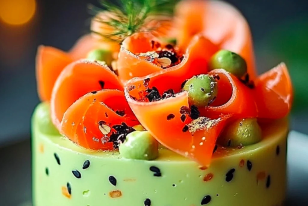 Mousse de Noël à l’Avocat et au Saumon Fumé