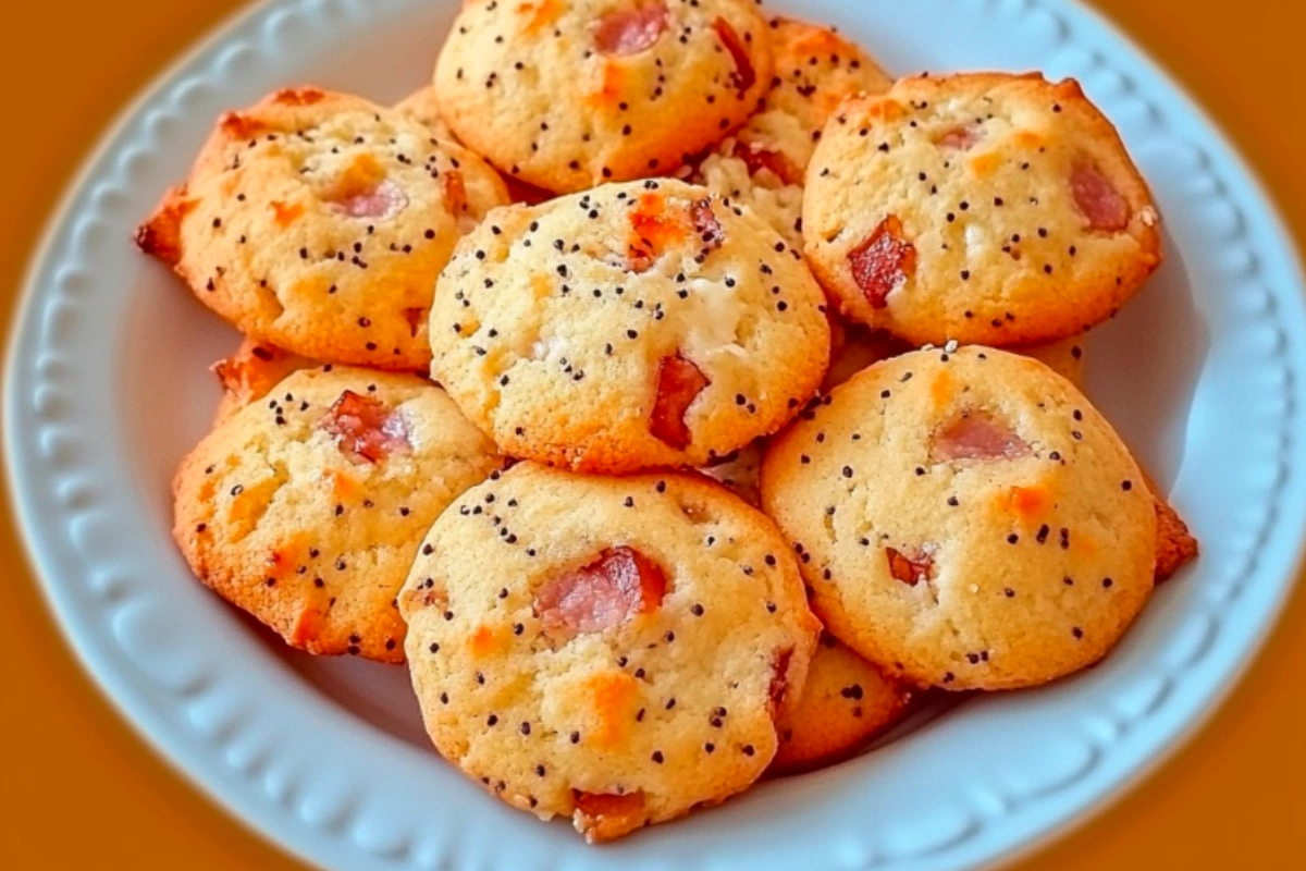 Cookies Salés au Poulet Jambon et Fromage
