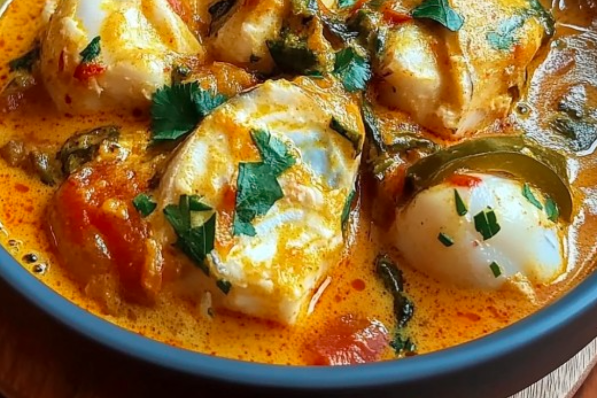 Curry de poisson au lait de coco