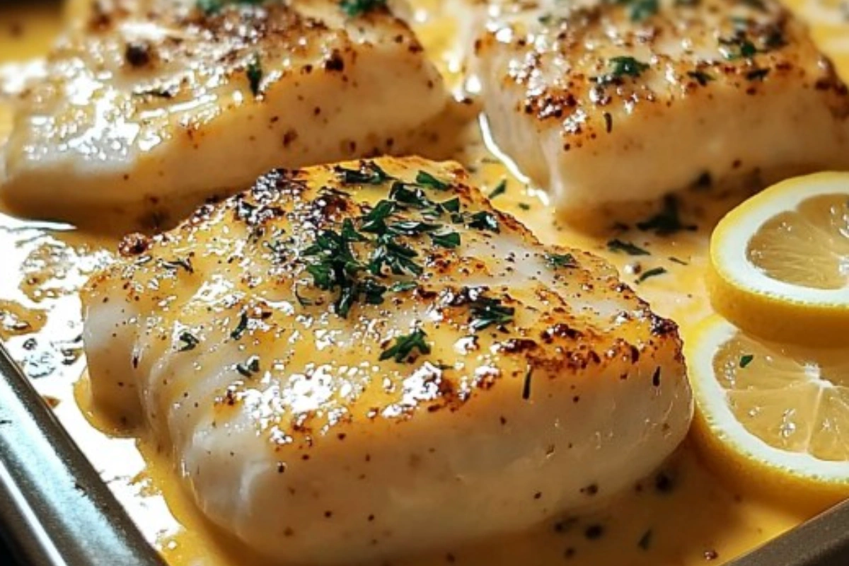 Cabillaud au Four à la Moutarde et Crème Citronnée