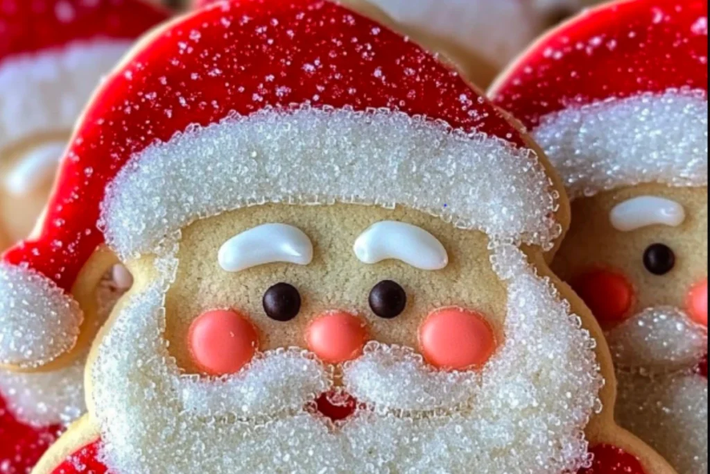 Biscuits de Noël Décorés en Costume du Père Noël