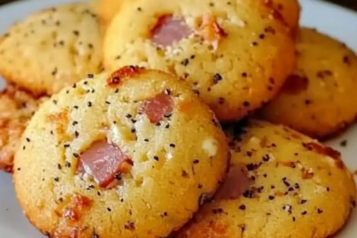 Cookies Salés au Poulet Jambon et Fromage