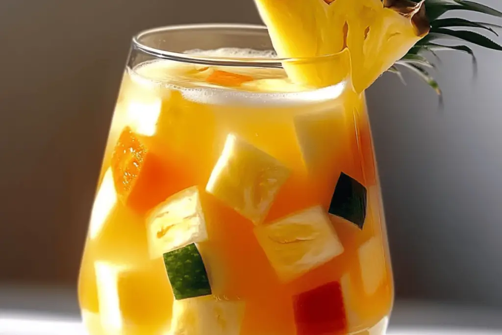 Punch Tropical à l'Ananas et à la Limonade