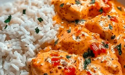 Poulet Crémeux au Paprika & Riz Fondant : Une Recette Familiale Réconfortante